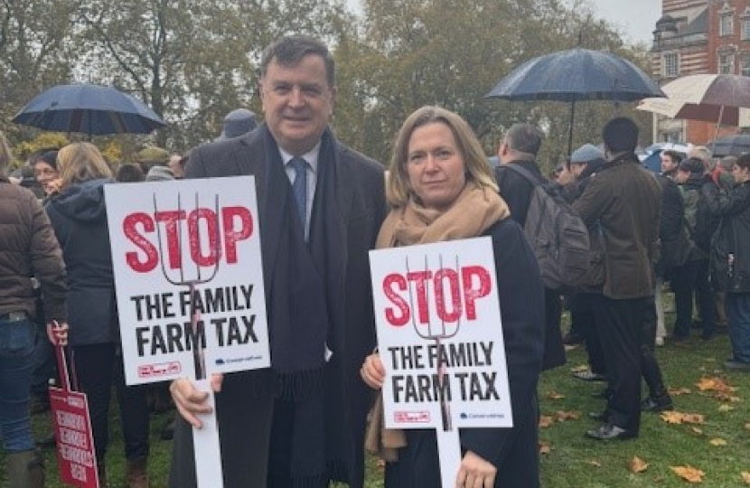 Local MP, Mel Stride, with colleagues outside Parliament