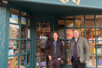 Mel Stride MP and Carl East (Bookshop Manager)