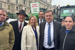 Mel Stride MP at the farmers rally on Monday