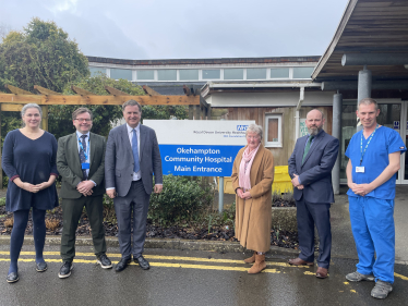 Mel Stride MP visiting Okehampton Hospital